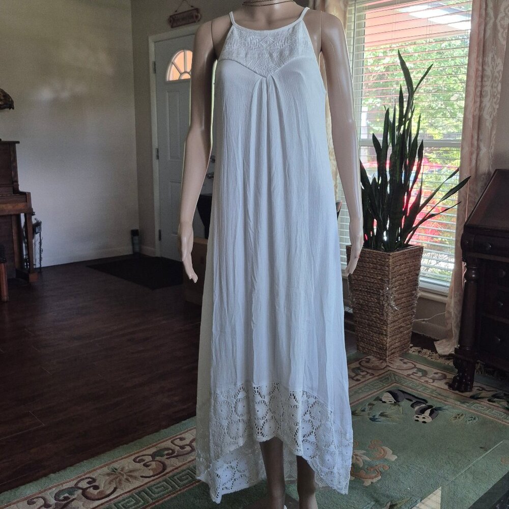 Kandy Kiss. Boho style dress .Maxi ,Hi Lo hemline. Med.
